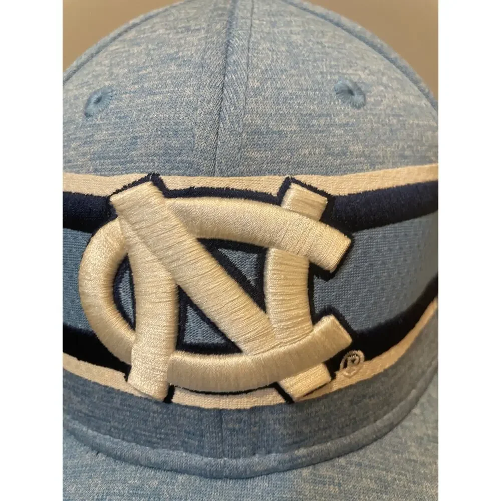 New Era NC State 39Thirty Baseball Hat Cap L/XL Blue with White Embroidered Logo